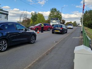The crash in Walsall Wood involved a red Hyundai and a white van