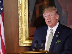 Supporting image for story: Donald Trump wore shamrocks for the Irish Taoiseach’s visit and Twitter is getting all kinds of confused