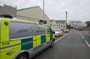 A West Midlands Ambulance Service incident response vehicle as on standby. Photo: SnapperSK