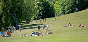 People enjoyed the sunny weather at Himley Park this week