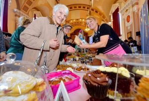  From Sweetest Things is Elaine Griffiths (Dudley) serving Jill Jones (Market Drayton) and Carron Tordoff (Derbyshire)