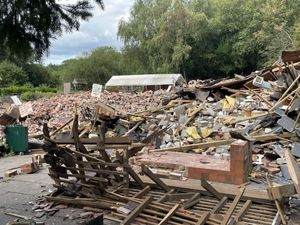 The Crooked House after it was demolished