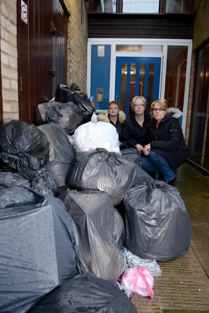 They say the mess is making their homes look like a slum