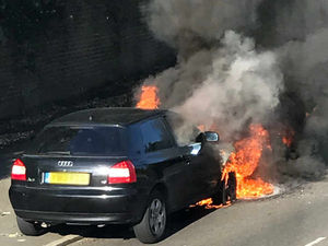 Supporting image for story: Car ablaze in Telford street