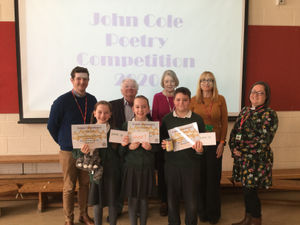 Supporting image for story: Sisters take top spots in Market Drayton school poetry competition