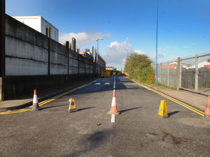 Supporting image for story: Firefighters spend eight hours at Wolverhampton industrial yard blaze