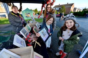 Nicola Hughes, Donna Wright, seven-year-old Elodie Wright and eight-year-old Elsa Berry