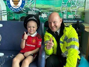 Supporting image for story: New year surprise from West Midlands Police for brave youngster