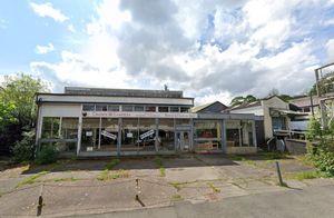 Plans have been submitted that would see the former home of Crown Carpets in Church Stretton demolished to make way for four new homes. Photo: Google