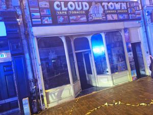 The scene in Stafford