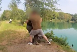 Andrew Bowman is confronted and attacks two Environment Agency water bailiffs whilst fishing at Poole Hall Fisheries near Alveley.  