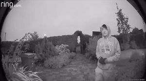 The perpetrator was seen approaching the house