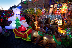 The display is popular with locals