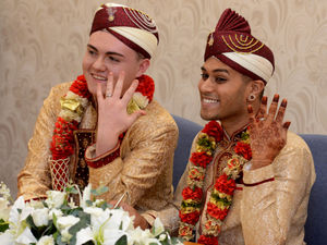 Supporting image for story: WATCH: Delighted Walsall couple in UK's first gay Muslim marriage