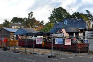 The aftermath of the fire