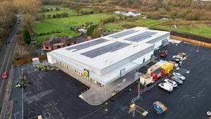 WALSALL COPYRIGHT NATIONAL WORLD  TIM THURSFIELD 20/12/24 Fresh aerial pics over the new Lidl store, Walsall Road, Walsall Wood.