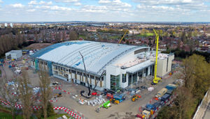 The Sandwell Aquatics Centre, Smethwick, is taking shape