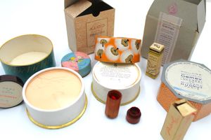 Luxury French cosmetics sent by a soldier son to his mother for Christmas 1944. The son – Aubrey Price of Hadley - was killed aged 19 just two months later. Aubrey's mother Mercy preserved the contents in memory of his love for her. 