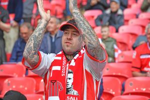 Walsall fans before the game