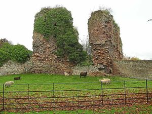 Alberbury Castle, west of Shrewsbury