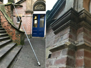 Supporting image for story: Dismay as vandals hit steps near Bridgnorth Cliff Railway