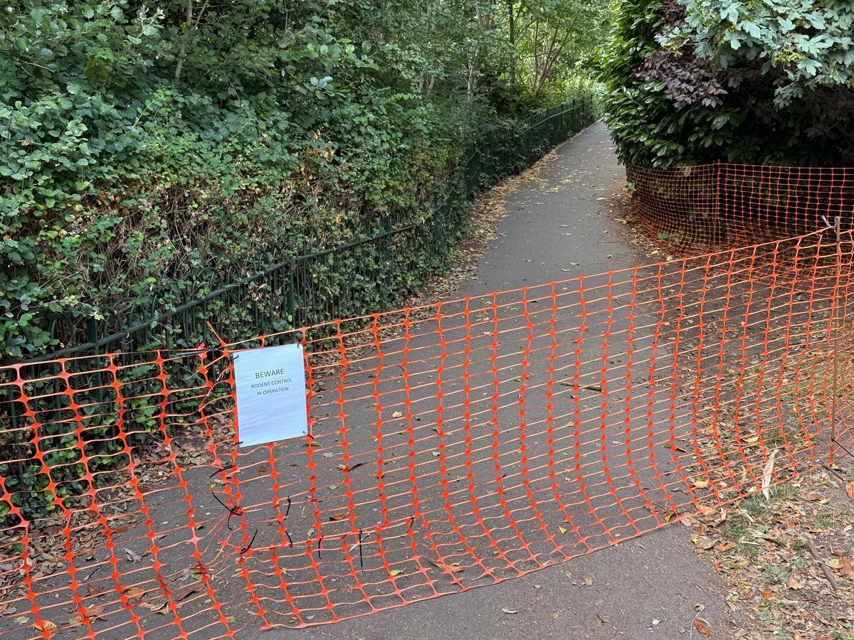 Rat population work sees Mary Stevens Park in Stourbridgte access routes closed