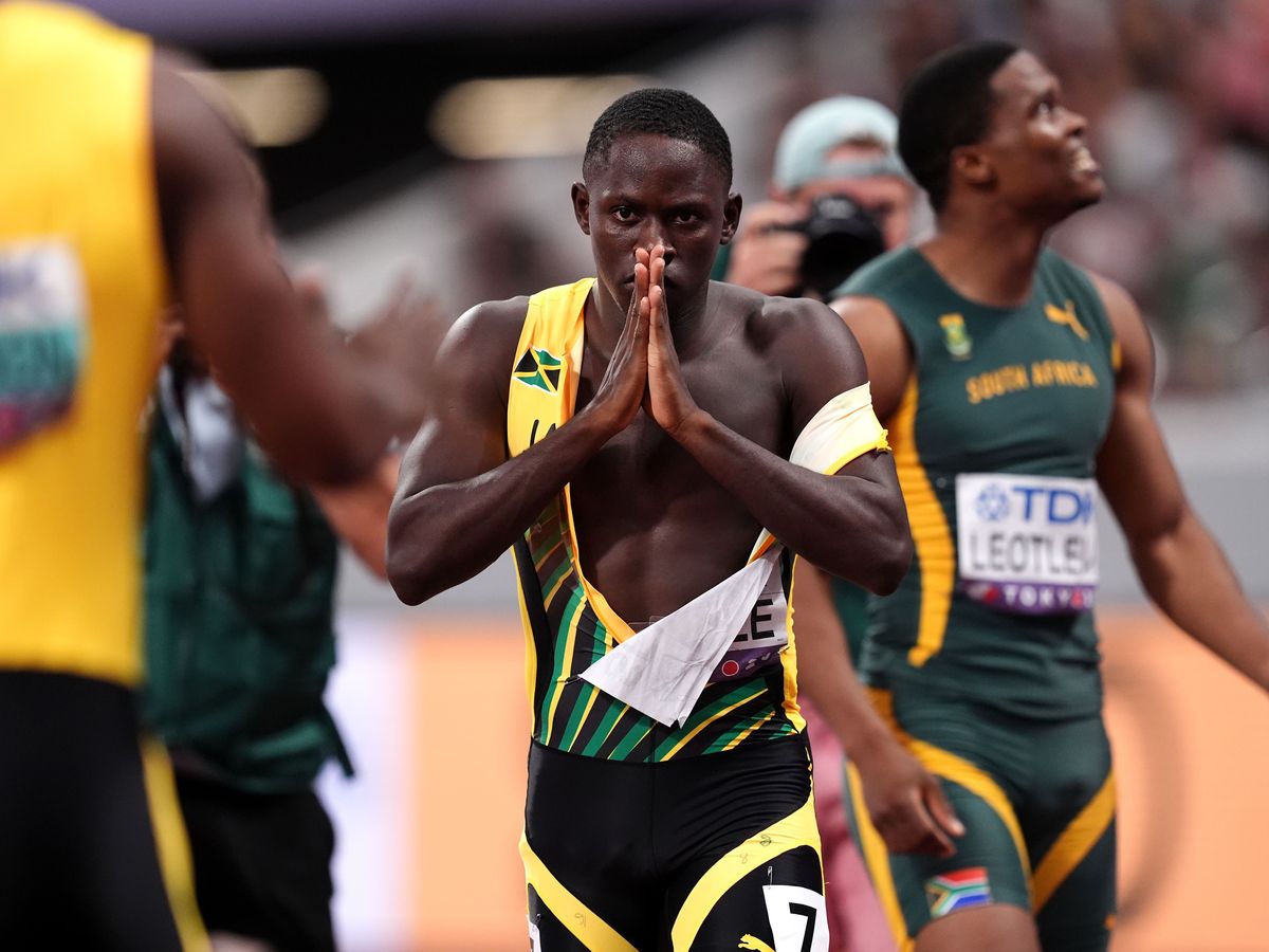 Jamaica’s Oblique Seville powers to world 100m glory in front of Usain Bolt