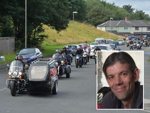 Supporting image for story: Dozens of bikers hit the streets as part of send off to much-loved father-of-five Carl