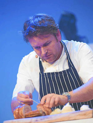 James Martin at a Good Food Show demonstration