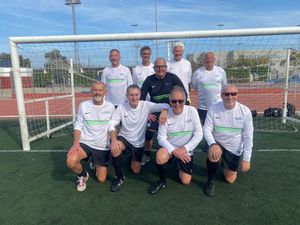 The Shrewsbury Men’s Walking Football team.