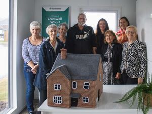 Supporting image for story: From knitting needles to new homes: Club crafts unique display for housebuilder