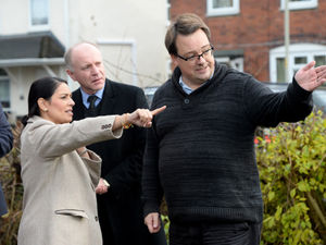 Supporting image for story: WATCH: Priti Patel vows to end illegal traveller camps on visit to Dudley
