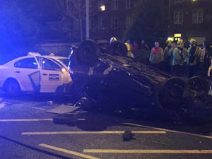 Supporting image for story: Baby girl escapes serious injury after car overturns in Dudley