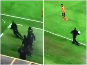 Supporting image for story: WATCH: Cheeky Wolves ball boy invades Hull City technical area during draw