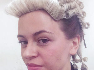 Supporting image for story: Brazen drug runner posed for selfie in judge's wig