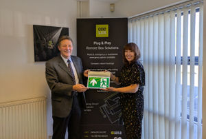 WBS board member Adam Howell with One-LUX managing director Glynnis Murray