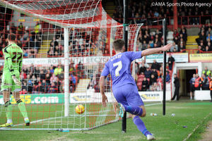 Wolves' James Henry celebrates opening the scoring