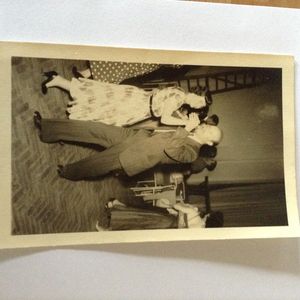 Thomas Knight dancing with his wife Celia