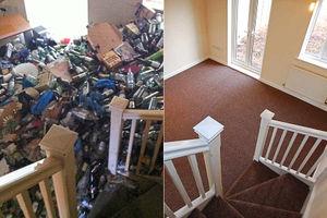 Supporting image for story: What a difference - filthy Telford house gets a spring clean