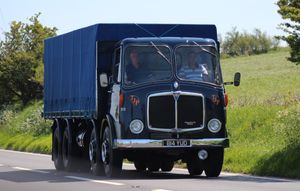 Shropshire's T J Parry with the AEC Mammoth Major