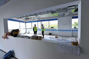 A view into what will become the gym at the new £10m college