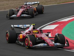 Lewis Hamilton takes a corner ahead of Ferrari team-mate Charles Leclerc at the Chinese Grand Prix