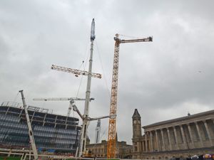 Supporting image for story: Tower cranes arrive on site for next phase of Paradise Birmingham