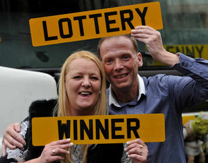 Stuart says he'll be giving his windfall to his family