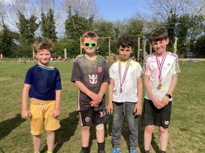 Pupils at Lower Heath CofE Primary School in Prees. Funds will go towards the Midlands Air Ambulance Charity, the Shropshire Wildlife Trust and the school.