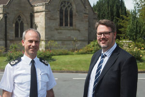 West Mercia Chief Constable Anthony Bangham and Police and Crime Commissioner John Campion