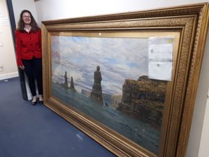 Supporting image for story: Sold! 1884 painting found in Staffordshire country house makes thousands at hotly contested auction