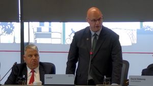 Councillor Lee Carter delivering his speech on Thursday, May 15, 2025. Picture: Telford & Wrekin Council