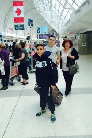 Theo with older brother and key influence Radu
