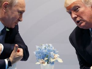 Donald Trump with Vladimir Putin